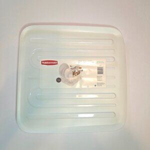 NWT - Rubbermaid Dish Drain Board w/Microban Technology, 14.2" x 14.8" x 1.3"